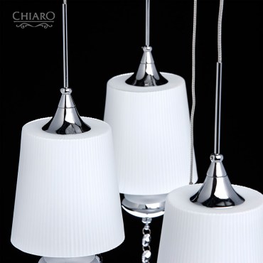 Люстра с пультом ДУ CHIARO 392010409 Фьюжен 9x20W G4 12V